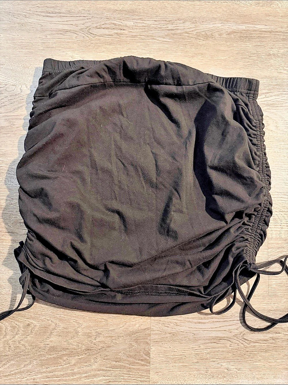 BLOOM CHIC Ruched Drawstring Mini Skirt - Picture 2 of 4
